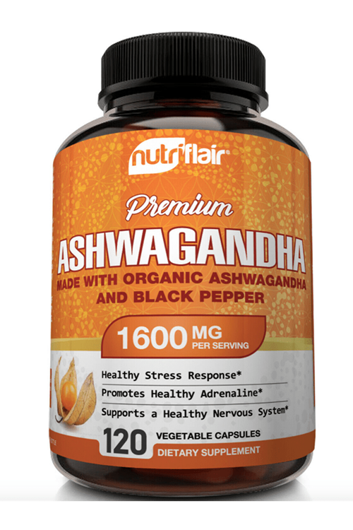 Nutrıflaır Premıum - Stress 1600mg 120 Capsul, with Black Pepper Root.4035