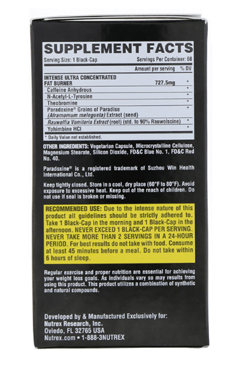 Nutrex LIPO-6 Black Intense, Ultra Concentrate, 60 Black-Capsul.USA MENŞEİ.3839