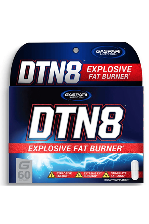 GASPARI DTN8, Explosive Fat Burner, Stress Support and Laser Mental Focus, 60 Capsul. Usa Version.73.