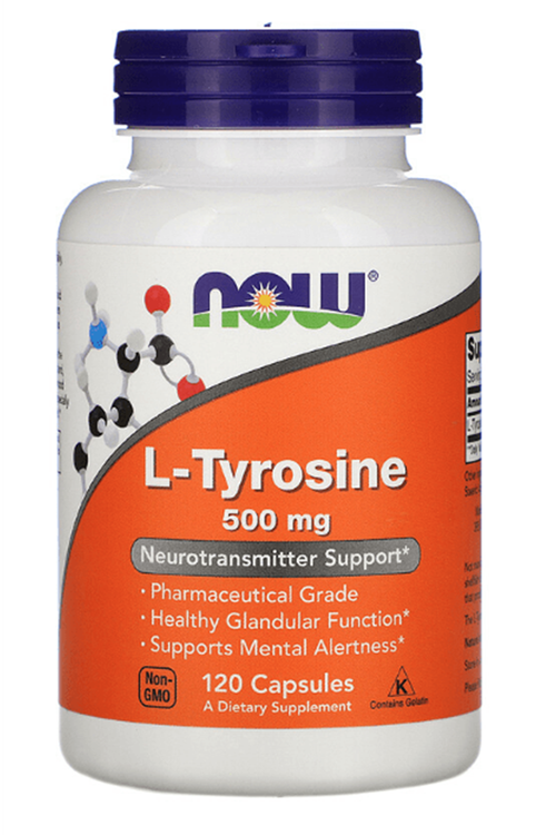 Now Foods  L-Tyrosine 500mg 120 Capsul.Abd Menşei.