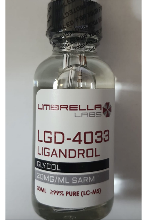 Umbrella Labs LGD-4033 LİGANDROL 30ML  20MG.USA (ORIJINALLİK HOLOGRAMI ve KAREKOD VARDIR).3857