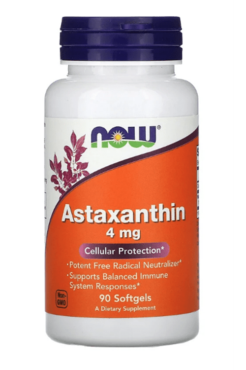 NOW FOODS Astaxanthin  4 mg  90 Softgels. Usa Version.42.