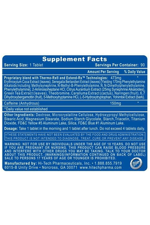 Hi-Tech Pharmaceuticals Lipodrene Elite (Fat Loos Fat Burning) 90 Tablet. USA Version.45.