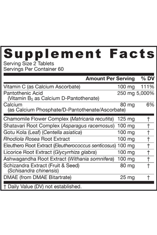 Jarrow Formulas, Adrenal Optimizer (C-Vitamin+B-Vitamin+KSM-66 Aswaganda+DMAE)120 Tablets. Usa Version.34.