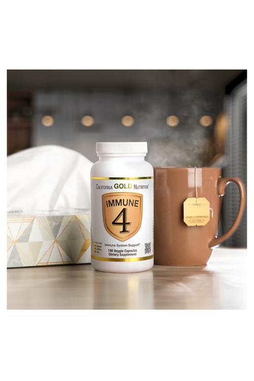 California Gold Nutrition Immune 4  Immune System Support  180 Veggie Capsul.Abd Menşei.3836.