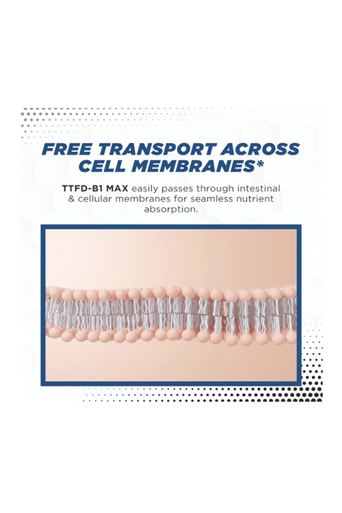 MaxLife Naturals TTFD - B1 Max - Thiamine Vitamin B1 TTFD - 100mg (Thiamine Tetrahydrofurfuryl Disulfide) 60 Capsules.Made ın Usa 43.