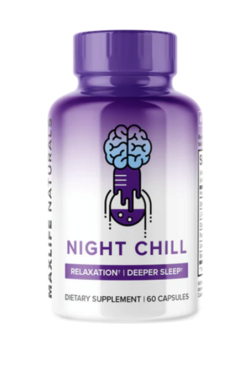 MaxLife Naturals Night Chill - Day Chill DHH-B 10mg Night Time Natural Anxiety & Stress Support 60 Capsul.Made ın Usa 3838