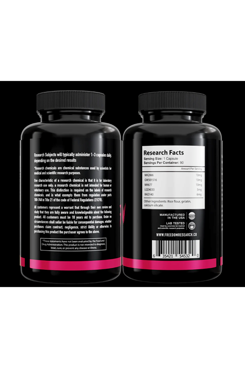 Freedom Research FREAK SHOW MİX –MK2866 - GW501516 - MK677 - LGD4033 - RAD140 90 Capsul.Made ın Usa 4263