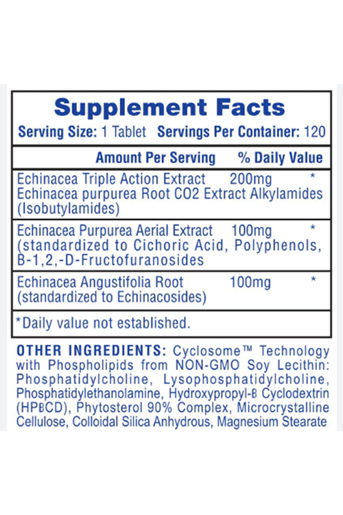 Hi-Tech Pharmaceuticals Echinacea 120 Tablet.Made ın Usa 3931