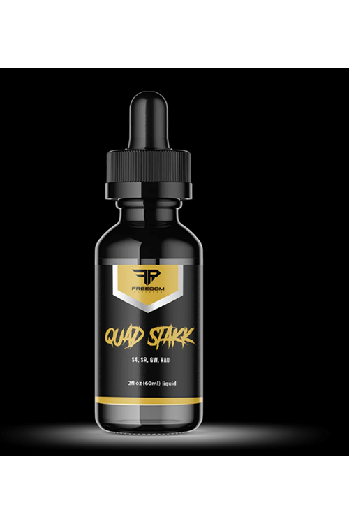 Freedom Research QUADSTAKK  MİX  SR 9009 - S4 - GW 501516 - RAD 140 Cuting Combo 60ml 50mg.Made ın Usa 4054