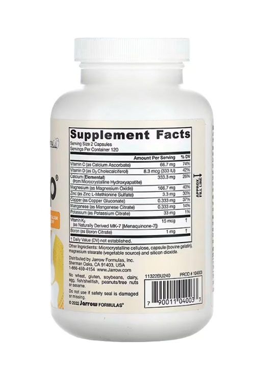 Jarrow Formulas, BoneUp, 1,000 mg, 240 Capsules.Abd Menşei.45.