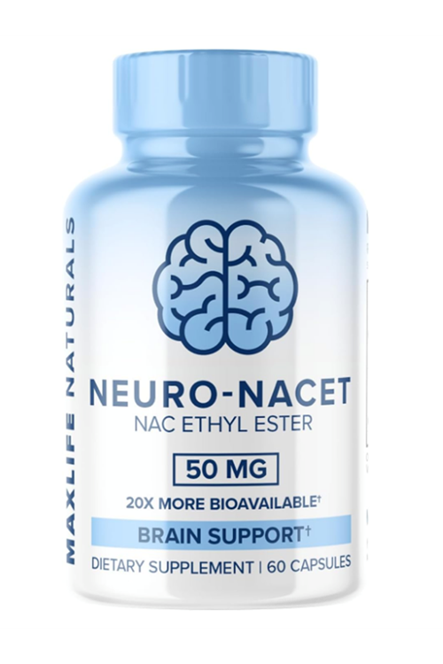 Maxlife Naturals Neuro NACET N-Acetyl Cysteine Eth.yl Es.ter 60 Capsul.Made ın Usa 39.