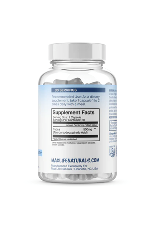 MaxLife Naturals Tudca 500mg – 30 Capsules.Made ın Usa 3735