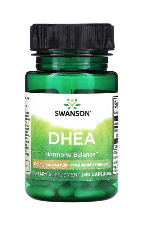 Swanson, DHEA (Özelsporcugıdaları) 100 mg, 60 Capsules. Usa Menşei.34.
