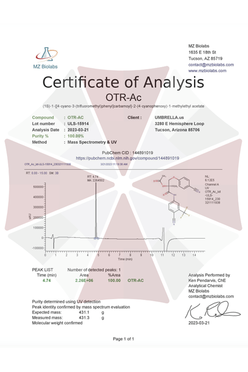 OTR-AC (2866 ESTER) 20mg 30ml.(SKT:03.2025) .3553