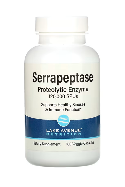 Lake Avenue Nutrition, Serrapeptase, Proteolytic Enzyme, 120,000 SPUs, 180 Veggie Capsules 3975