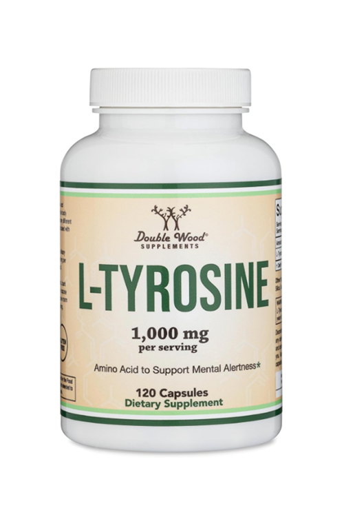 Double Wood L-Tyrosine 1,000mg per Serving, 120 Veggie Capsules 4137.