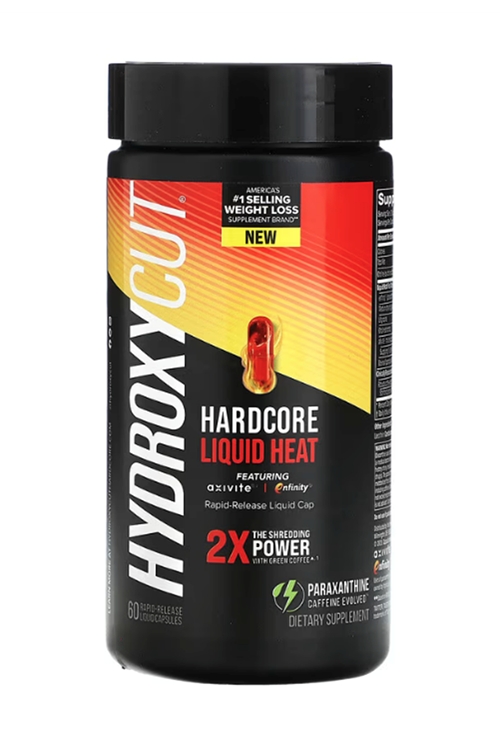 Hydroxycut  Hardcore Liquid Heat , 60 Rapid-Release Likit Capsul.Usa Menşei.65.