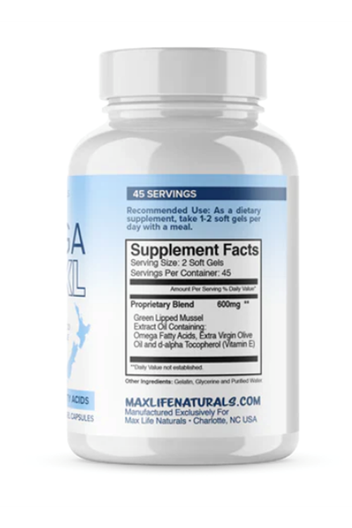 MaxLife Naturals  Omega Joint XL 90 Softgel. Made ın Usa 3839