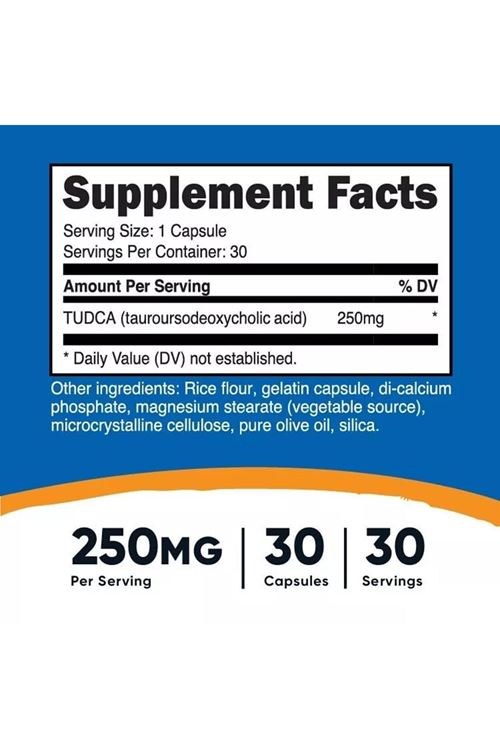 Nutricost Tudca 250mg, 30 Capsul. Usa Version.4038.