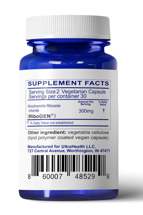 UltraHealth Best Value Nicotinamide Riboside (NR) 300mg, 60 Capsul New Enteric Capsules, Liposomal Coated NAD  NMN alternative.Usa Amazon 3957