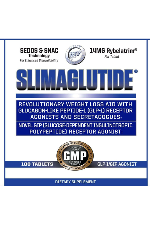 Hi-Tech Pharmaceuticals Slimaglutide NEW WEIGHT LOOS 180 Tablet.82.