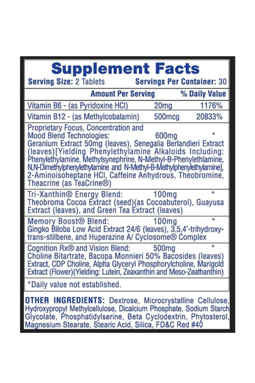 Hi-Tech Pharmaceuticals Cognisport 60 Tablets.4045