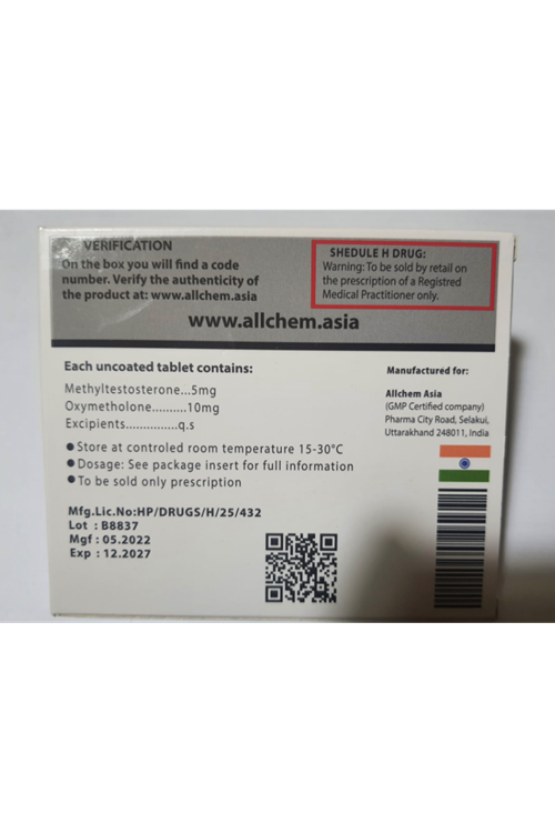 AIICHEM ASIA MET-OXY 15 100 Tablet.22
