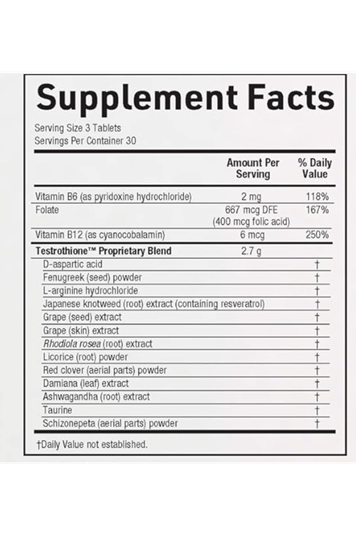 Novex Biotech TestroVax, 2700mg 90 Tablet - Best Testo Booster for Men - Vitamins.Made ın Usa