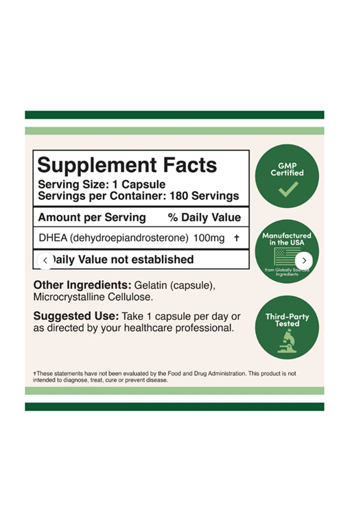 Double Wood DHEA 100mg 180 Capsul. Usa Version 3838