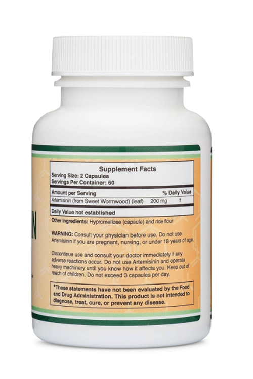 Double Wood Artemisinin (ÖSG ÖZEL SPORCU GIDALARI) 200mg 120 Capsul. Usa Menşei .Abd Menşei 37.