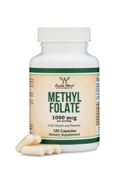 Double Wood (Ösg Özel Sporcu Gıdaları) Methylfolate 1000mcg, 120 Capsul.36.