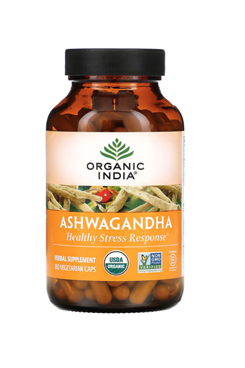 Organic India  Asvaganda  Stress Response 180 Vegetarian Capsul. Made ın USA.52.