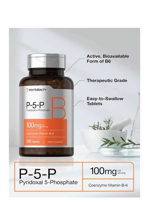 Horbach P-5-P Vitamin B6 100mg  120 Tablet.Abd Menşei.4036