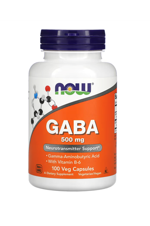Now Foods GA.BA  500mg  100 Veg Capsul ABD MENŞEİ.29.
