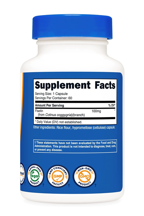 Nutricost Fisetin 100mg  60 Capsul. Abd Menşei.4143