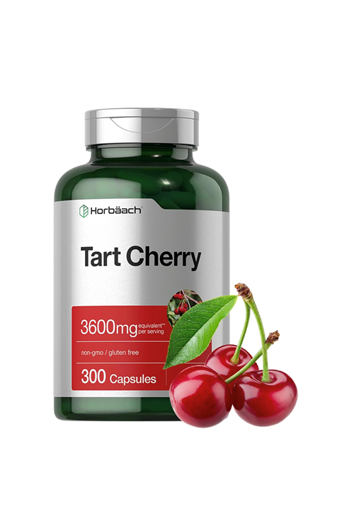 Horbäach Tart Cherry Extract  3600mg  300 Capsul Non-GMO, Gluten Free Usa Menşei.3742