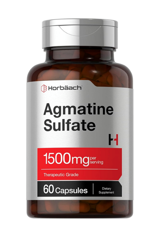 Horbäach Agmatine Sulfate 1500mg  60 Capsules  Pharmaceutical Grade  Non-GMO, Gluten Free.3832
