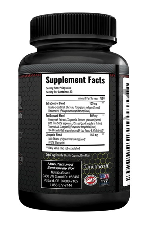 Nutracraft PCT Power 60 Capsul. Usa Menşei.3758