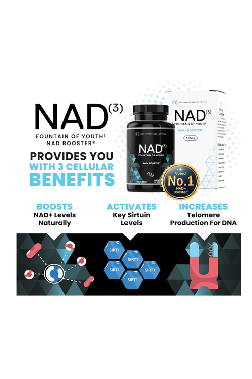 HPN NAD+ Booster (NAD3), Anti Aging Cell Booster, NRF2 Activator, Nicotinamide Riboside Alternative, NAD Supplement Natural Energy, Longevity, and Cellular Health (60 Veggie Capsul.Usa Amazon Best 3757
