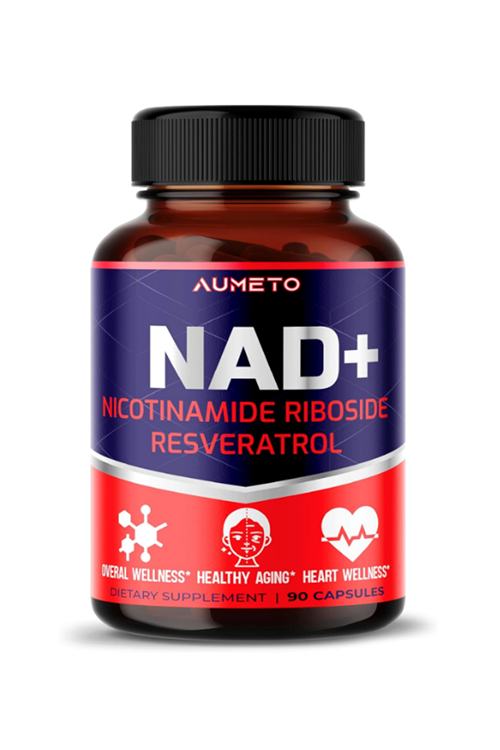 AUMETO NAD+ Nicotinamide Riboside with Resveratrol Quercetin - Cellular Energy & Repair, Vitality 90 Capsul. Usa Amazon Best Seller.4042.