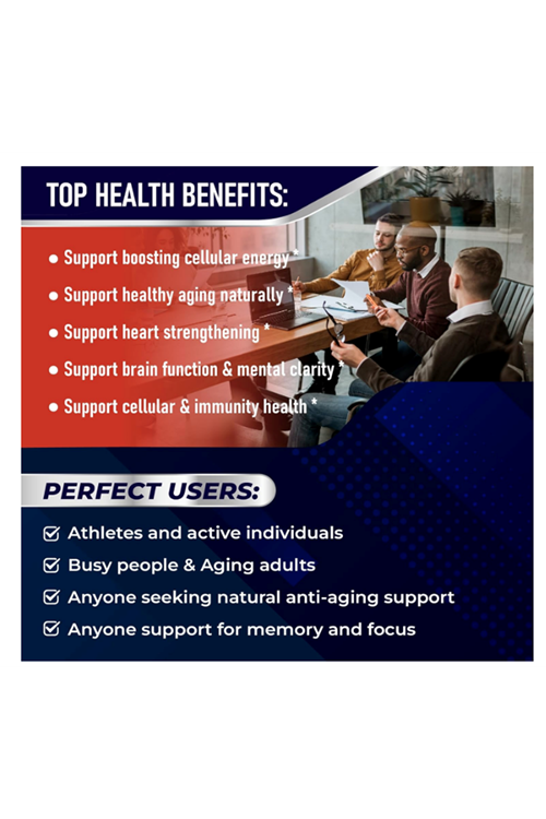 AUMETO NAD+ Nicotinamide Riboside with Resveratrol Quercetin - Cellular Energy & Repair, Vitality 90 Capsul. Usa Amazon Best Seller.42.