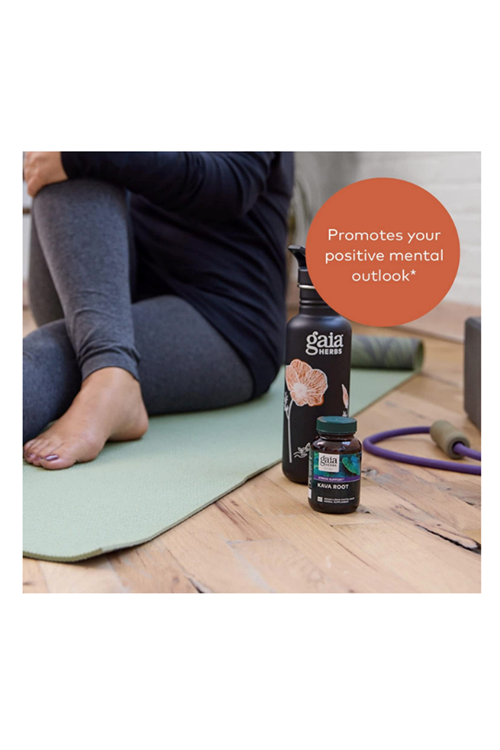 Gaia Herbs, Kava Root, 517mg 60 Vegan Liquid Phyto-Caps.USA MENŞEİ 4061