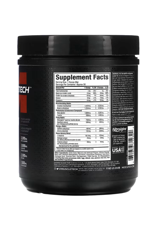 MuscleTech, VaporX5, Pre-Workout, Miami Spring Break, 9.6 oz (272 g) 30 Servis.EU Değil..Usa Versiondur!! 47.