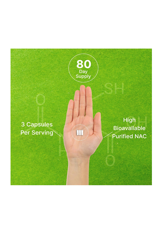 DEAL SUPPLEMENT N.A.C (N-Acetyl Cysteine) 1000mg  Reduced Glutathione 240*Capsul.Usa Menşei.42.