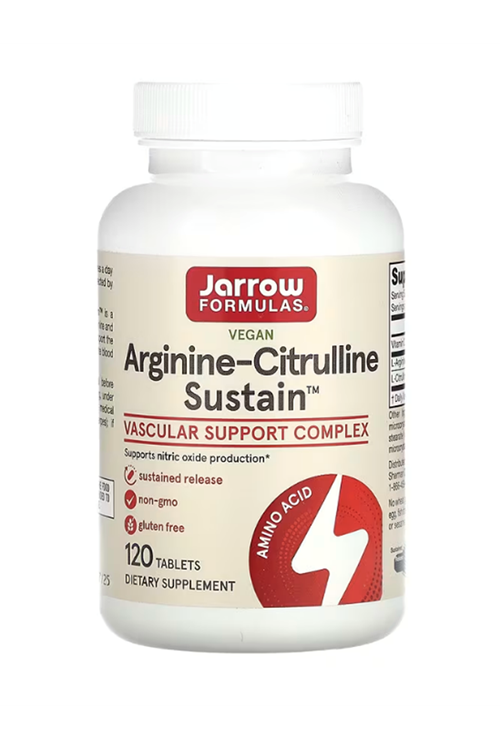 Jarrow Formulas  Arginine-Citrulline Sustain,120 Tablets (ÖSG ÖZEL SPORCU GIDALARI) 55.
