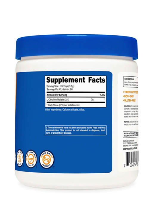 Nutricost L-Citrulline Malate (2:1) Powder (300 Grams) USA.4036