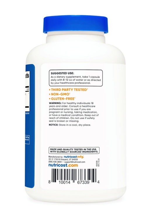 Nutricost Grape Seed Extract 28,000mg, 240 Capsule - Non-GMO, Gluten Free, Vegetarian Friendly.USA.3937