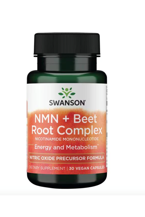 Swanson NMN + Beet Root Complex Nicotinamide Monoucleotide 450mg 30 Capsul.Usa Menşei