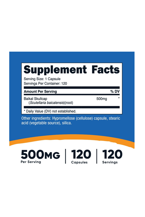 Nutricost Baikal Skullcap 500mg 120 Vegetarian Capsul.Abd Menşei.4134